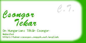 csongor tekar business card